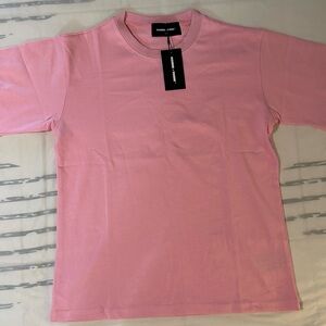 Homme Femme Pink Crew Neck T-Shirt